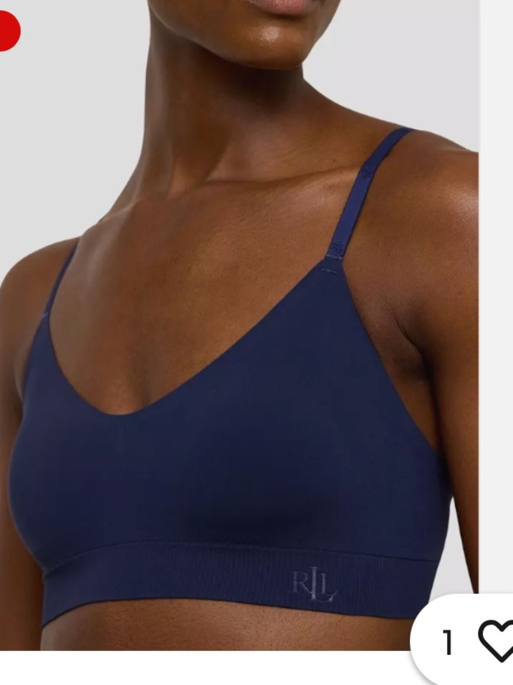 Lauren Ralph Lauren Women's Luxe Smoothing Wireless Padded Bralette Bra L 6041
